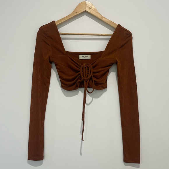 FIRST MUSE 🧡 TALIA TIE FRONT TOP 🧡 - Picture 7 of 13